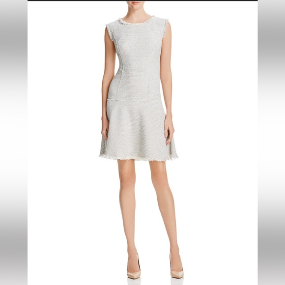 Rebecca Taylor Grey and White Tweed Dress - Picture 2 of 14